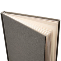 Carnet de notes relié à la perfection en tissu de lin imprimé personnalisé, format A5, couverture rigide, dorure à chaud or et argent, papier épais, portable