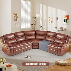 Set <span class=keywords><strong>Copridivano</strong></span> Reclinabile Extra-Large da 5 Pezzi Impermeabile <span class=keywords><strong>per</strong></span> <span class=keywords><strong>Divano</strong></span> Componibile a L ad Angolo Fodere Lavabili <span class=keywords><strong>per</strong></span> Cuscini <span class=keywords><strong>per</strong></span> la Casa - Product Image 2