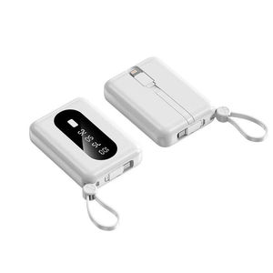 Nuevo Banco de Energía Portátil de 10000mAh con Pantalla LED, Carga Rápida de 10W, Entrada USB Tipo-C, Cables Integrados para Teléfonos - Product Image 4