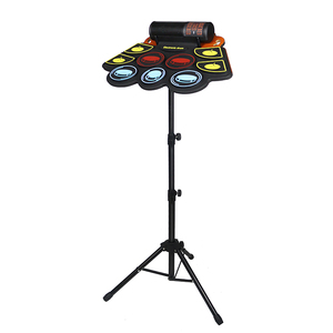 Kit de Batería Enrollable de Mano, 9 Pads de Silicona, Batería Electrónica Multicolor <span class=keywords><strong>para</strong></span> Niños Principiantes - Product Image 4