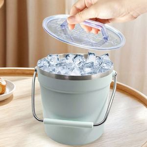 Seau à glace isotherme sous vide en acier inoxydable avec couvercle, personnalisable avec logo, 2L, 4L, 8L, pour cocktails, champagne, vin, bière, idéal pour les grandes réceptions - Product Image 6