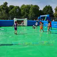 Terrain de football gonflable de qualité commerciale, divertissement en plein air, jeu de sport, juex gonflables