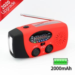 Radio Portátil de Emergencia con Manivela, Linterna Solar, Banco de Energía con Cargador para Teléfono Móvil, Venta al Por Mayor - Product Image 2