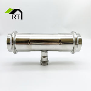 נירוסטה 304/316l dvgw v-פרופיל אינסטלציה הפחתת טי dn15/20/25/32/40 - Product Image 2