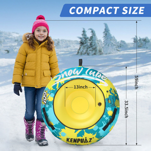 Tube à neige gonflable Kenpuaz en PVC, 41 pouces, <span class=keywords><strong>luge</strong></span> durable, jouets de neige pour enfants, sports d'hiver en plein air, <span class=keywords><strong>luge</strong></span> à neige - Product Image 5