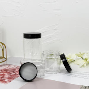 Venta al por mayor de tarros de plástico PET transparente vacío 4oz 8oz 16oz contenedores con tapa de rosca de fácil apertura para aperitivos dulces - Product Image 4