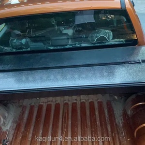 ฝาครอบกระบะท้ายรถกระบะสุดหรูสีดำคุณภาพสูงแบบ 4x4  แบบพับสามตอน ทำจากอะลูมิเนียม - Product Image 2