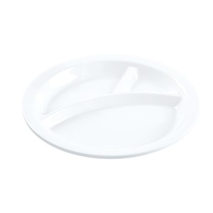<b>Melamine</b> tableware <b>plates</b>, catering-specific three-compartment snack <b>plates</b>, imitation porcelain cold dish platters, braised - Product Image 3
