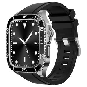 Bracelet de montre en caoutchouc TPU souple de qualité militaire durable avec pare-chocs et boîtier de montre en acier inoxydable 316 pour <span class=keywords><strong>Apple</strong></span> <span class=keywords><strong>Watch8</strong></span>/7/6 44mm 45mm - Product Image 3