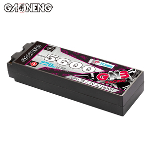 Batería LiPo RC GNB GAONENG 5600MAH 2S HV 7.6V 220C LCG Stick Pack 5.0mm Bullet Hard Case para Coche RC Escala 1:10 1:12 Sin Escobillas - Product Image 5