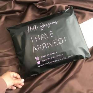 Low MOQ Wholesale Black <b>Ziplock</b> <b>Bag</b> Custom Logo Clothing Packaging Plastic Zipper <b>Bag</b> for Small Business - Product Image 5