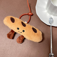 Jouet en peluche Kawaii French Bread Croissant Keychain Simulation Food Bag Charm Croissants Roll Bread Plushie Doll