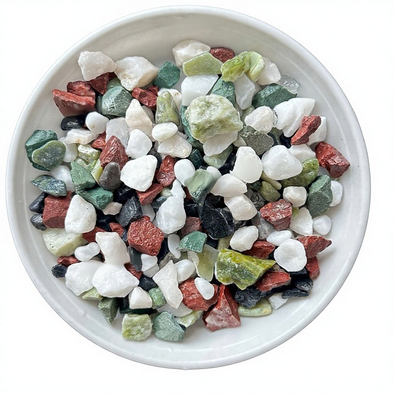 Terrazzo Colored Washed Stone Permeable Floor