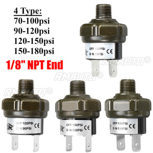 Pressostat de pression d'air à raccord de réservoir fileté 70-100psi 90-120psi 120-150psi 150-180psi 125-200psi 1/8" NPT pour avertisseurs sonores de train - Product Image 1
