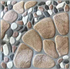 Piastrelle per pavimenti antiscivolo con balcone di ciottoli 400x400 giardino esterno Villa <span class=keywords><strong>terrazza</strong></span> anticongelamento e protezione solare piastrelle per pavimenti - Product Image 3