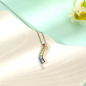 Pendentif Charme Chrétien Classique en Or Massif 18K avec Saphir Taille Brillant et Perle d'Eau Douce – Magnifique Cadeau pour Petite Amie, Saint-Valentin - Product Image 5