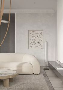 家具工場直送 モダン リビングルーム ソファ 白いファブリックソファ - Product Image 4