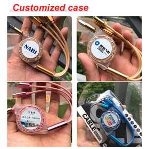 Promo Quà Tặng biểu tượng tùy chỉnh 3 trong 1 Điện thoại Di động Cáp USB iPhone sạc nhanh USB Micro Loại C Android ngày Cáp chuỗi đa dây - Product Image 5