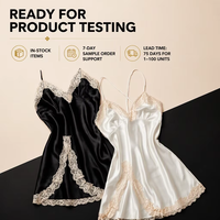Pyjama en satin doux, respirant, thermique, luxueux, tissé, robe de nuit unie, ensemble pyjama 1 pièce pour femmes