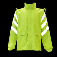 Conception personnalisée imperméable course à pied cyclisme manteau de pluie léger coupe-vent réfléchissant compressible imperméables haute visibilité veste de travail