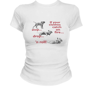 T-shirt à manches courtes slim fit, tendance, polyvalent, motif personnalisable, silhouette flatteuse, épaules régulières, haut pour femmes, mode - Product Image 5