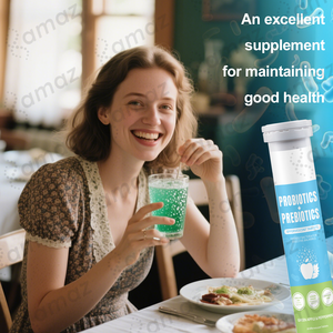 Tabletas Efervescentes Probióticas Veganas de Marca Privada OEM ODM, Apoyo para la Salud Intestinal, Sin Azúcar, para Adultos, con Fibra de Pulpa de Manzana - Product Image 3