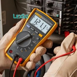 Multimètre numérique portable 115 avec écran rétroéclairé, indice de protection IP42, tension DC/AC 0-600V, courant 0-10A, usage industriel - Product Image 3