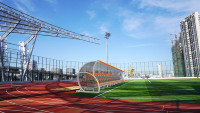 Banc de Reserves Portable en Alliage d'Aluminium pour Terrain de Football avec Auvent – Idéal pour les Terrains de Sport Extérieurs