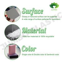 Panneau en HDPE à trois couches, double couleur, prix d'usine, feuille de couleur en plastique, découpe, matériau vierge à 100%, taille personnalisable
