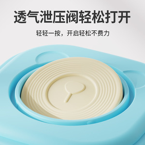 Food Storage Box Square Plastic Airtight With Measuring Microwave Safe <b>Refrigerator</b> Safe For Baby Food - Product Image 5