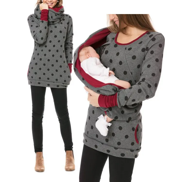 RTS Barbarian women maternity breastfeeding tops long sleeve sweatshirt pregnant casual clothes