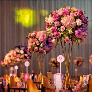 Engagement Party Prop Flower Ball Stand Trumpet Vase <b>Table</b> Centerpieces for Wedding Decoration Centerpiece Supply Wholesaler - Product Image 1