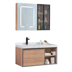 Farmhouse Bathroom Vanities 48 Inch Smart Bathroom Mirror Cabinet Floating Bathroom Vanities With Sink