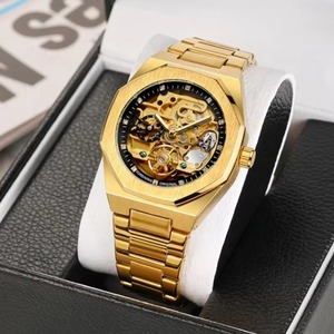 Reloj de Pulsera de Lujo de Primera Marca, Automático, Mecánico, de Acero Inoxidable, con Esqueleto Visible - Product Image 5