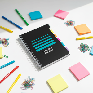 Quaderno a Spirale Promozionale con Logo Personalizzato e Schede, Regalo Aziendale in Blocco, Blocco Note Esecutivo Personalizzato - Product Image 4