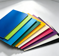 Panneau composite en aluminium Alucobond ignifuge, finition miroir, revêtement PVDF, 4 mm, 6 mm, 8 mm, pour revêtement mural, façade, appartement, hôtel