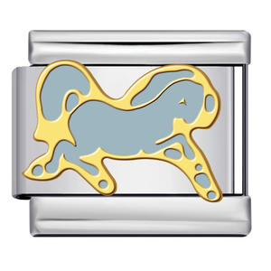 Breloque <span class=keywords><strong>italienne</strong></span> en acier inoxydable pour la fabrication de bracelets DIY, motif coquillage ange, geste de machine à écrire, chansons d'amour, compatible avec les bracelets de 9 mm - Product Image 4