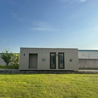Maisons conteneurs en acier, étanches, contemporaines, de luxe, installation facile, atelier mobile rapide, café, prêtes à l'emploi