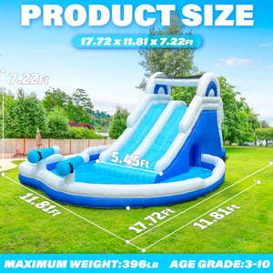 Tobogán Acuático Inflable Comercial para Niños, Castillo Inflable Grande y Económico, Brincolín, Castillo Hinchable, Brincolín para Adultos, Grande - Product Image 2