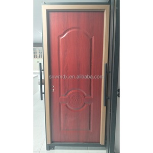 Hot-bán thân thiện với môi chi phí-hiệu quả CE cấp giấy chứng nhận màu Đỏ MDF cửa đúc trong nhà cửa sang trọng với nhiều tấm cho phòng - Product Image 1