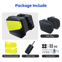 Sacoche latérale rigide 33L noire à dégagement rapide pour moto, installation sans outil, ajustement parfait pour Honda XADV750, boîte à bagages