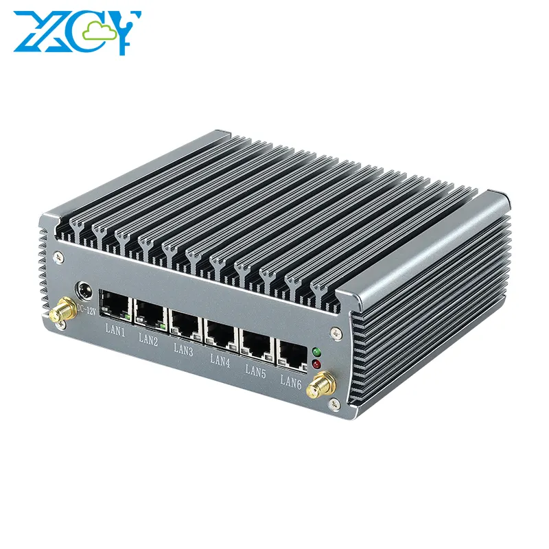 XCY Mini PC i5-1135G7 I7 1165G7 I3 1115G4 6x LAN 2xmemory yuvası DDR4 2.5G Intel i225V NIC RS232 mini PCIE GPIO LTE Linux/Ubuntu