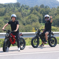 Vélo électrique tout-terrain à pneus larges avec moteur de moyeu arrière 1500 W, livraison directe depuis l'entrepôt UE/USA, pour adultes