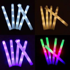 Siy873 Custom Led Glow <b>Foam</b> <b>Stick</b> With Logo Night Run Use Flashing <b>Light</b> <b>up</b> Cheering Gift Item for Party - Product Image 4