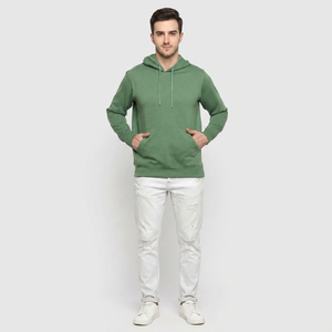 Sudadera con capucha para hombre al por mayor, nueva colección primavera-otoño 2025, holgada, sencilla, de manga larga. - Product Image 1