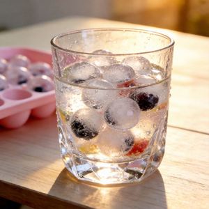 Molde de Silicona Flexible de Grado Alimenticio Ecológico con 25 Compartimentos para Cubitos de Hielo, Fácil de Desmoldar, Forma de Disco de Hockey sobre Hielo para Whisky, Personalizable - Product Image 3