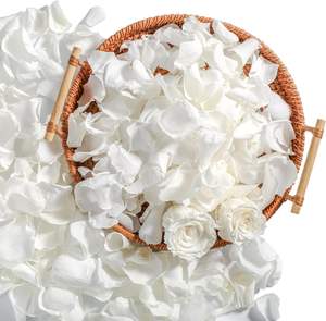 1kg putih asli diawetkan kering kelopak bunga alami pernikahan Valentine meja makan malam pesta Confetti pengantin dekorasi mandi - Product Image 2