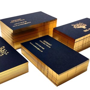 Cartes de visite personnalisées haut de gamme recyclables avec estampage à chaud doré – Service d'impression de cartes de visite personnalisées - Product Image 5