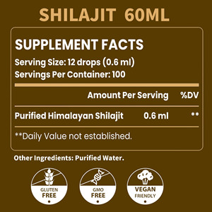 Les gouttes liquides de Shilajit de l'Himalaya d'approvisionnement d'usine riches en acide fulvique stimulent l'énergie et les produits de santé d'endurance - Product Image 2