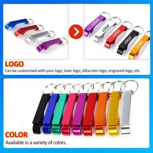 Porte-clés personnalisé avec logo laser coloré, multifonctionnel, portable, en alliage d'aluminium, ouvre-bouteille en métal par sublimation - Product Image 2